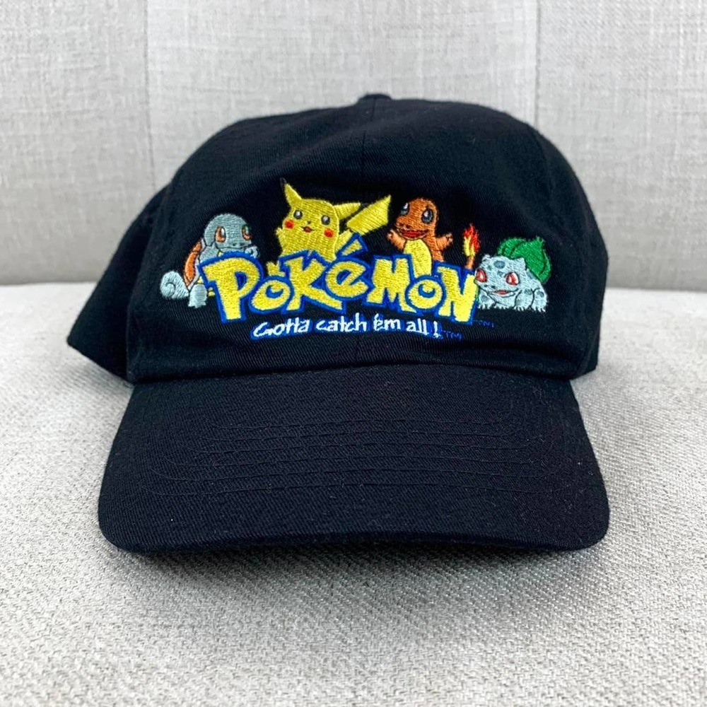 Vintage 90s Pokemon Gotta Catch Em All Strapback Hat
